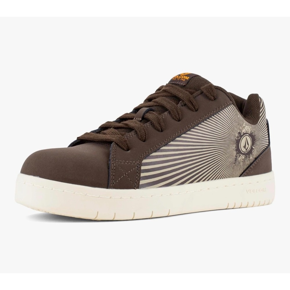 Volcom True To This Mens Brown Composite Toe Skate‎ Inspired Work Shoes VM30111